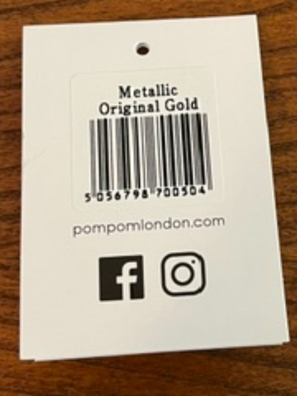 Pom Pom London Original Bag Gold Metallic - Picture 11 of 11